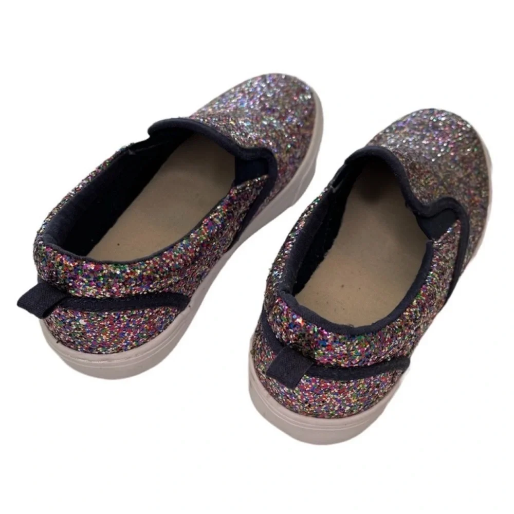 GAPKids Tennis Shoes Sneakers Slip-On Multi Colored Glitter Girls Size 3